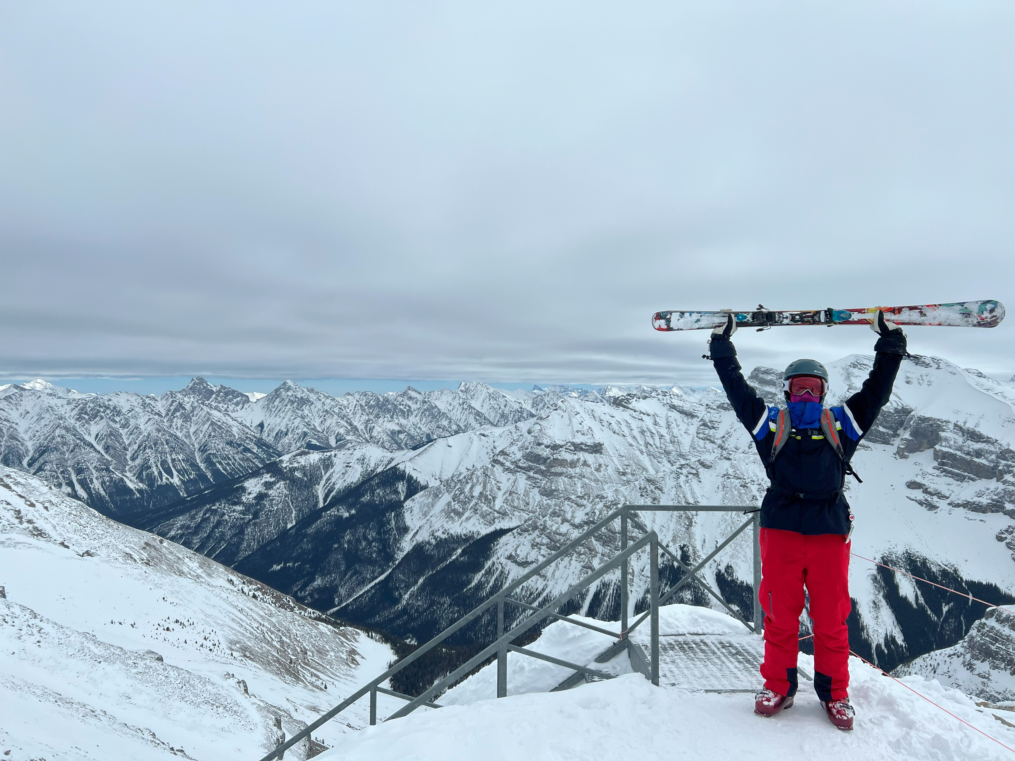 Pre-Send on Delirium Dive at Banff Sunshine