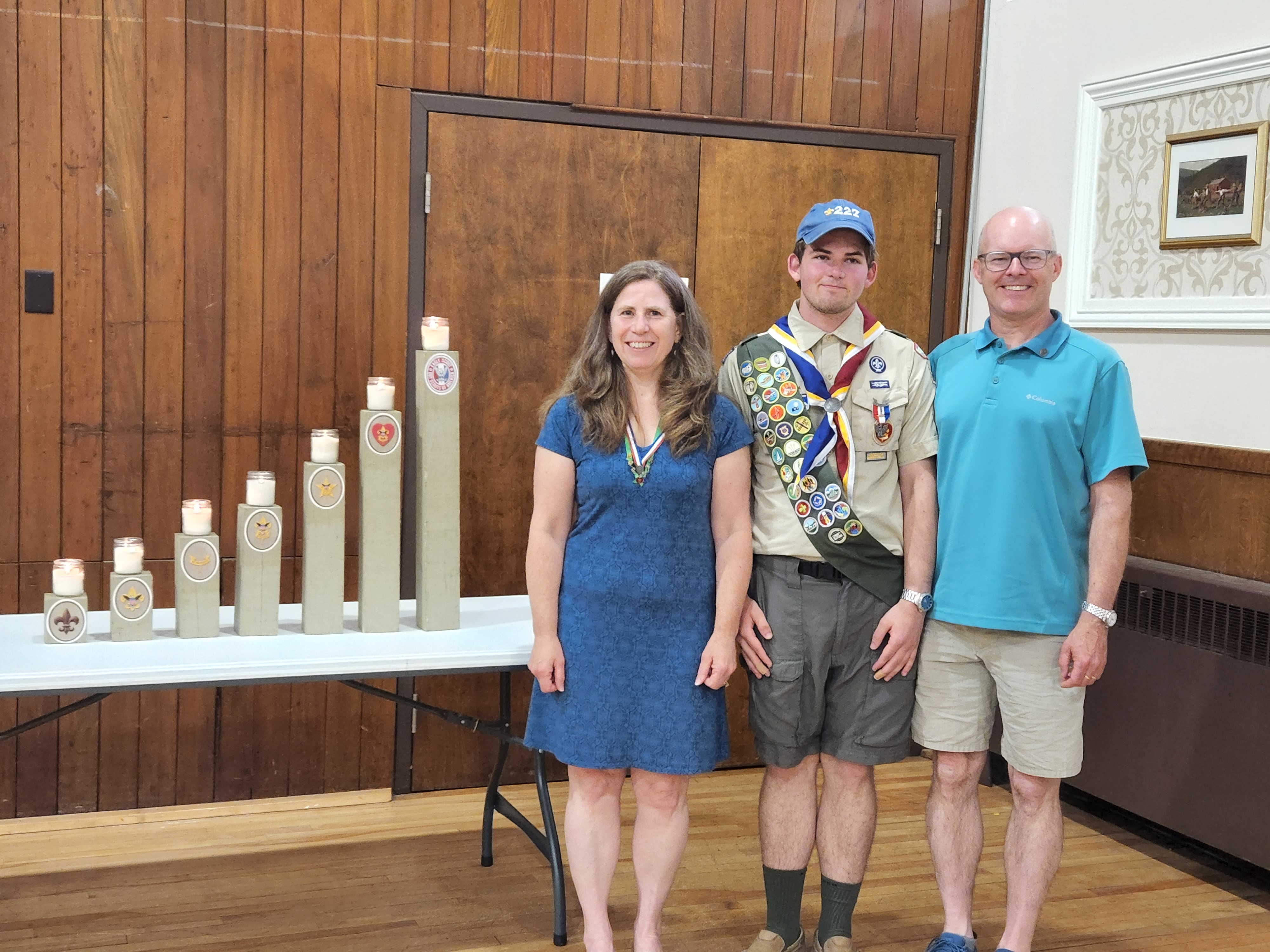 My parents and I at my Eagle Scout recognition ceremony