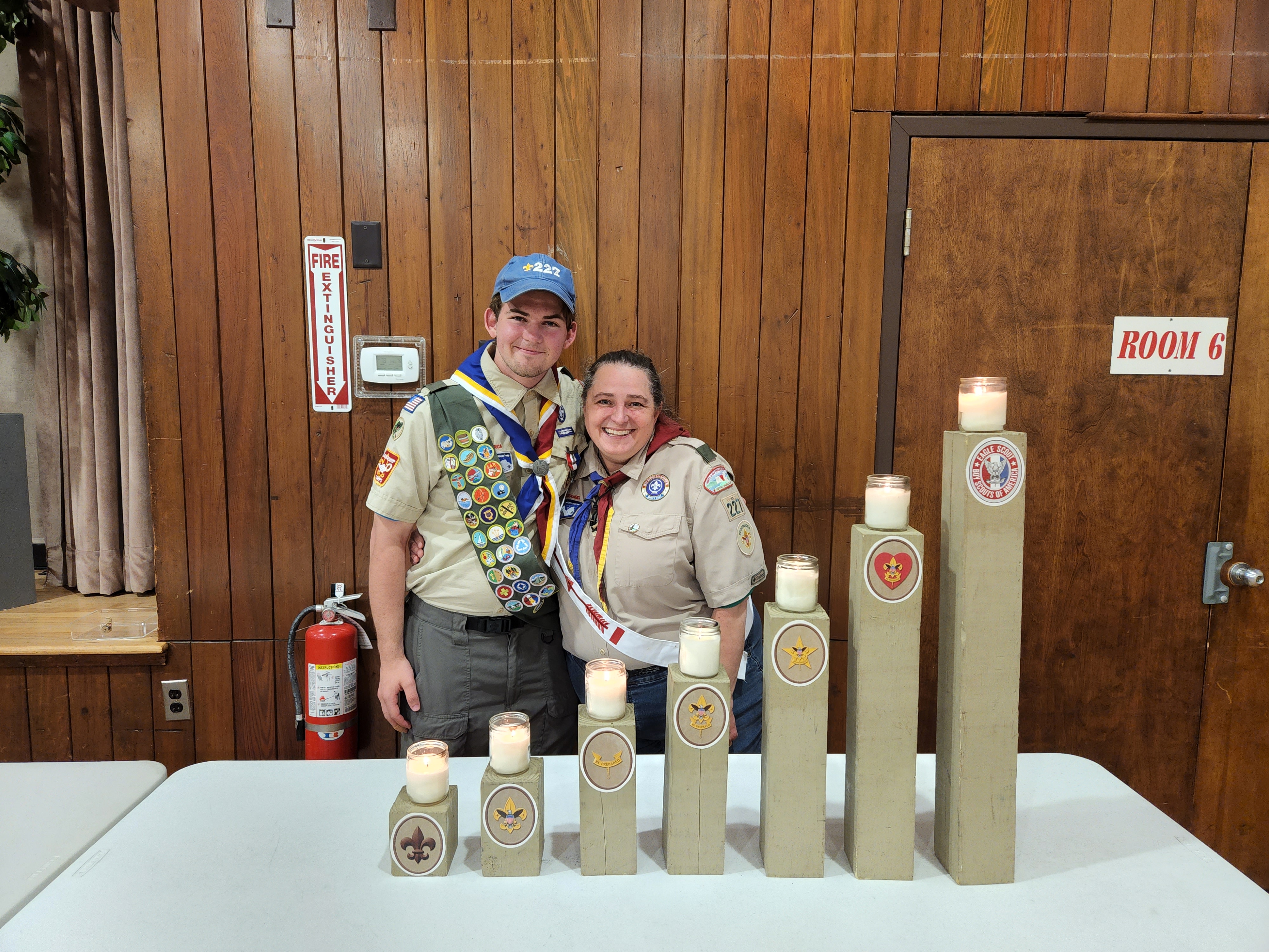 My scoutmaster and I at my Eagle Scout recognition ceremony