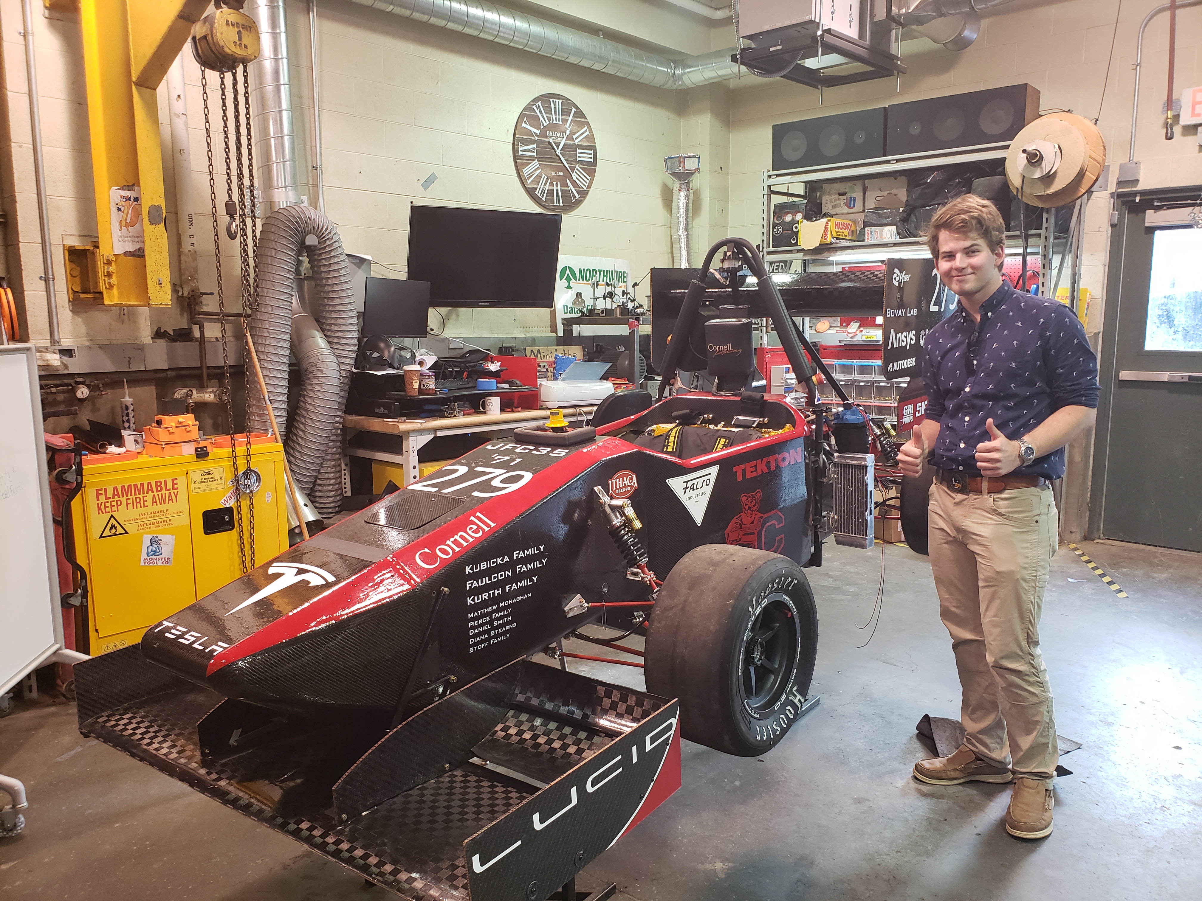 Me in the automotive lab next to ARG22